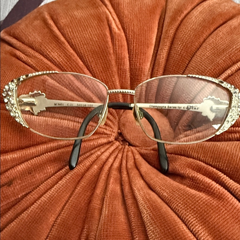 Caviar Champagne Gold and Silver Embellished Glasses